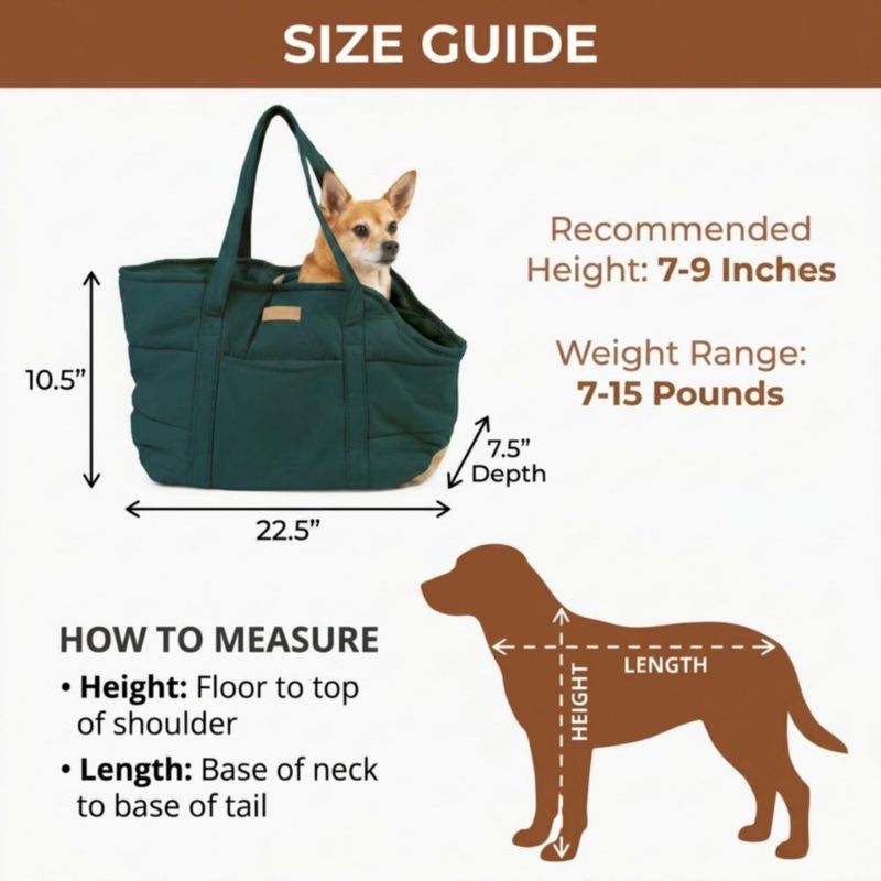 Bolso transportador NoblePup de peluche verde para perros pequeños