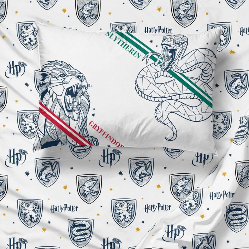 Juego de ropa de cama de 5 piezas para cama individual gris Harry Potter – Jay Franco