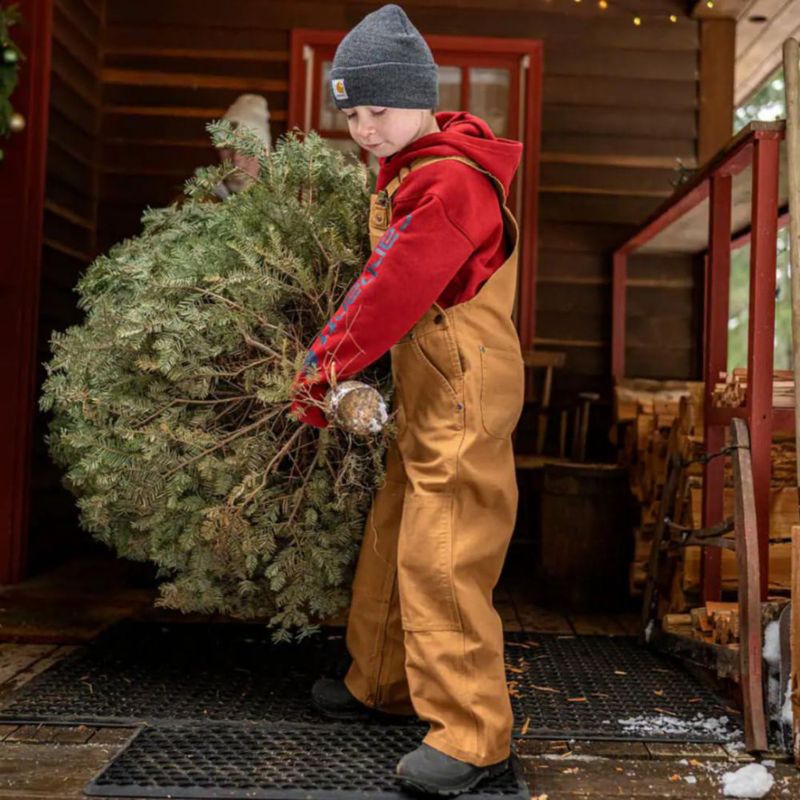 Mono de peto Carhartt talla 8 lona marrón para niños
