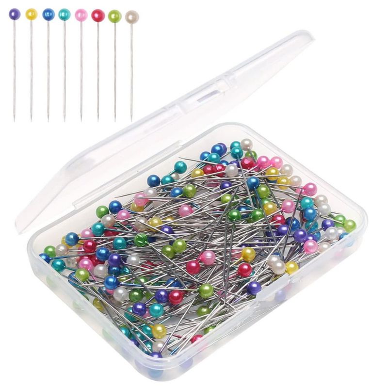 Alfileres de costura iminoo 200 piezas multicolor 38 cm manualidades
