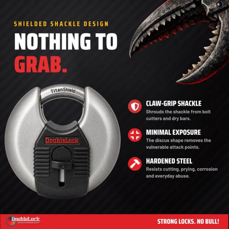 Candado DoubleLock Crab 2.0 Pack de 2 con llave idéntica