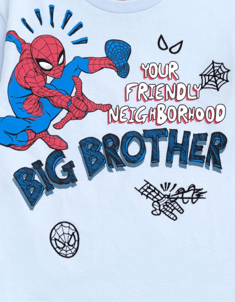 Camiseta Marvel Spider-Man Azul Pálido 3T