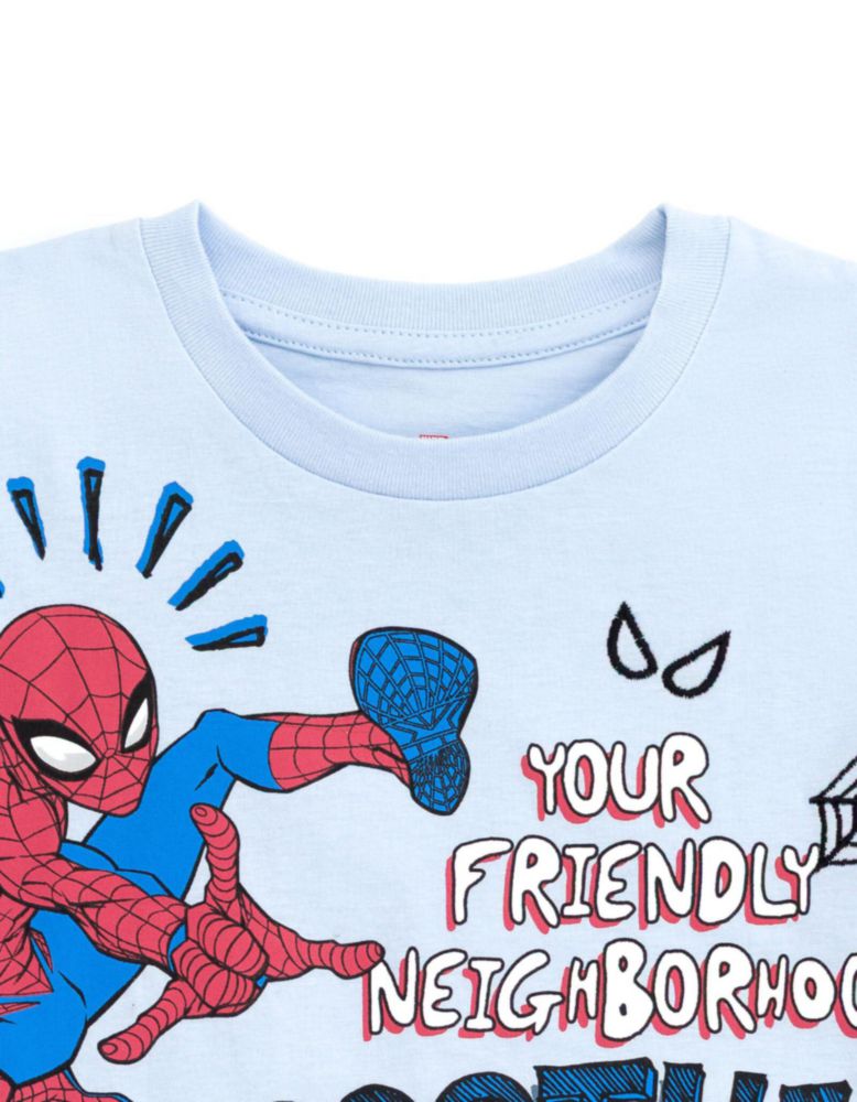 Camiseta Marvel Spider-Man Azul Pálido 3T