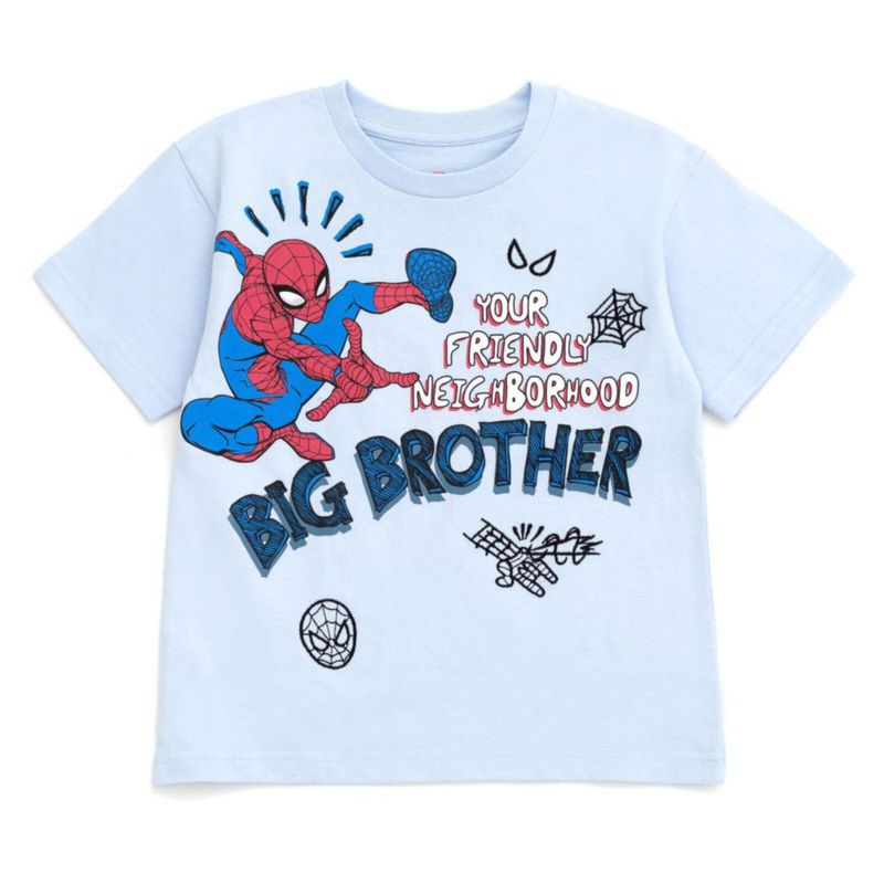 Camiseta Marvel Spider-Man Azul Pálido 3T