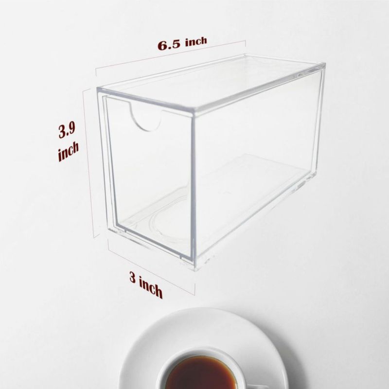 Organizador de Bolsas de Té AZEZO 16 unidades cajones de plástico transparente