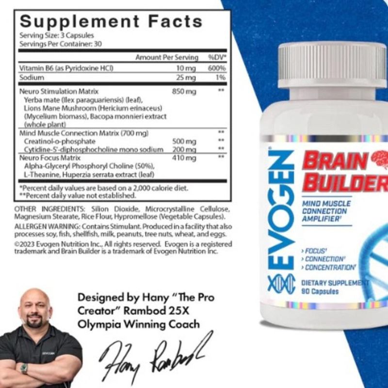 Evogen Brain Builder 90 Caps