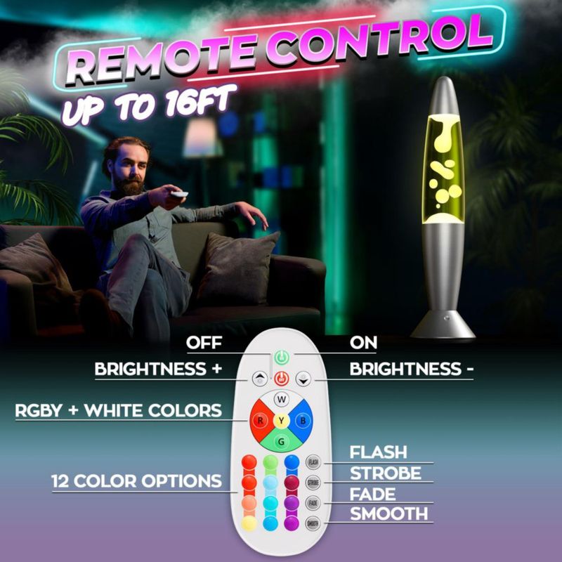 Lámpara Light You 34 cm 17 colores LED y control remoto