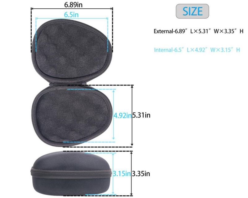 Estuche de viaje inDomit 165x125x80mm para carrete de pesca