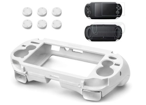 Funda PS Vita Sedicoca Blanca con agarre L2 R2 + protector de pantalla