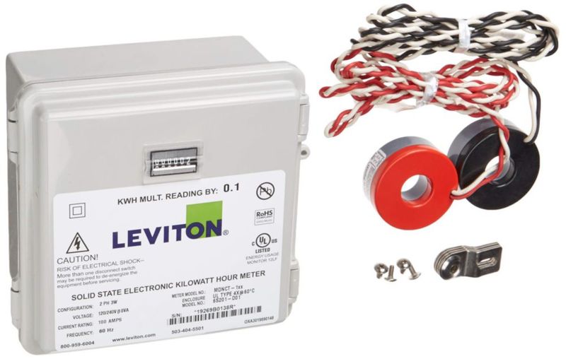 Medidor Leviton 100A 2P3W 120/240V con CTs