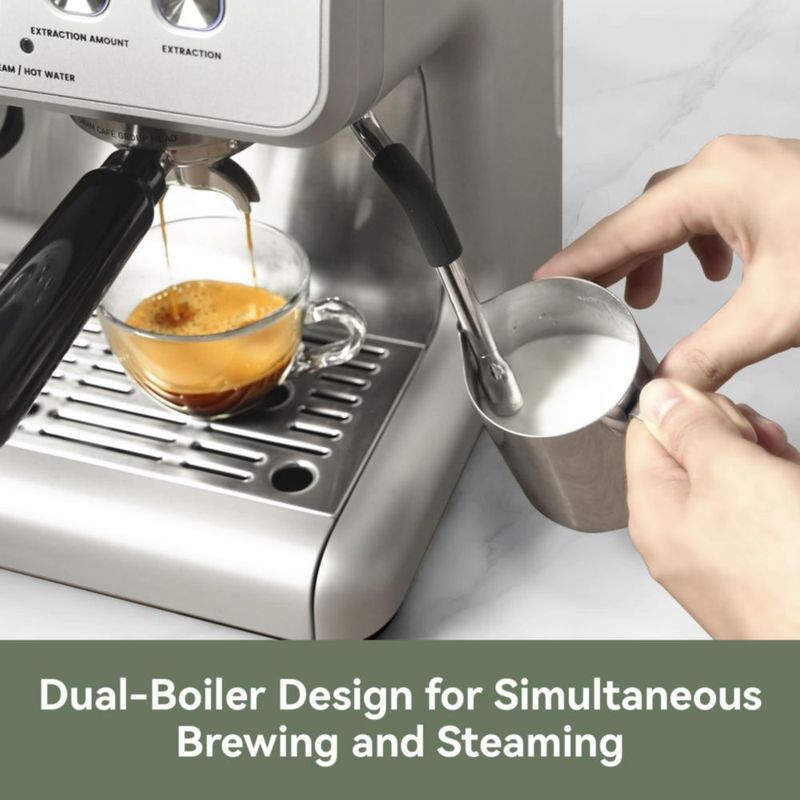Máquina de Espresso Gevi Dual Boiler con Portafiltro de 58 mm
