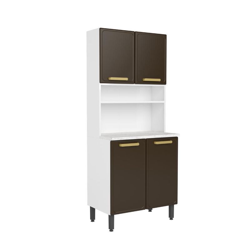 Alacena Florencia 80 cm Cafe