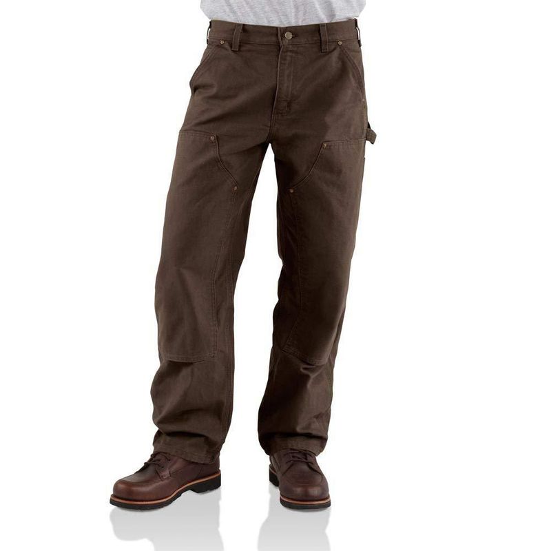 PANTALONES Carhartt W31xL30 Marrón Oscuro Duck Doble Frente