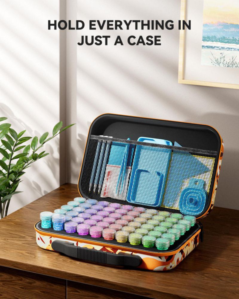 Contenedor de almacenamiento ARTDOT de 60 ranuras para kits de arte de diamantes