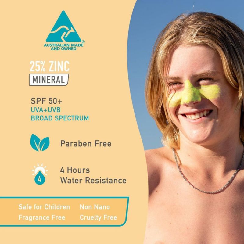 Protector solar en barra Sun Zapper 12 g Amarillo SPF 50+