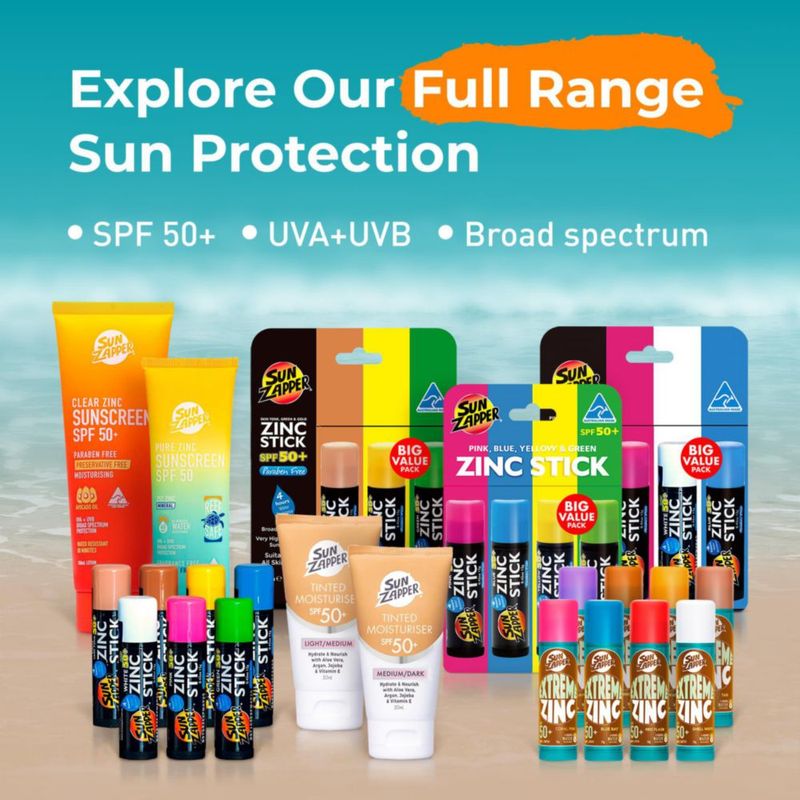 Protector solar en barra Sun Zapper 12 g Amarillo SPF 50+