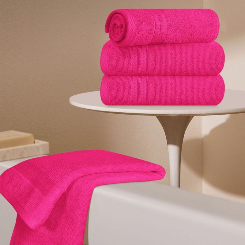 Toalla de mano BOUTIQUO 41x71 cm 6 piezas Rosa intenso