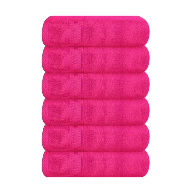 Toalla de mano BOUTIQUO 41x71 cm 6 piezas Rosa intenso