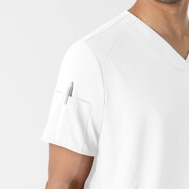 Camisa WINK W123 Cuello en V con 6 Bolsillos para Hombre