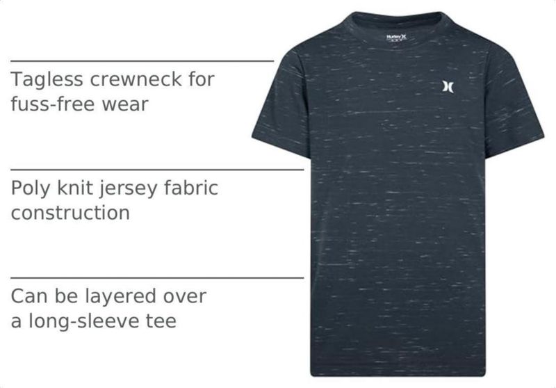 Camiseta Hurley Soft Basic Cloud Slub