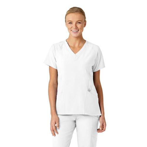Blusa de Scrub Mujer WINK W123 Cuello en V Blanco XL