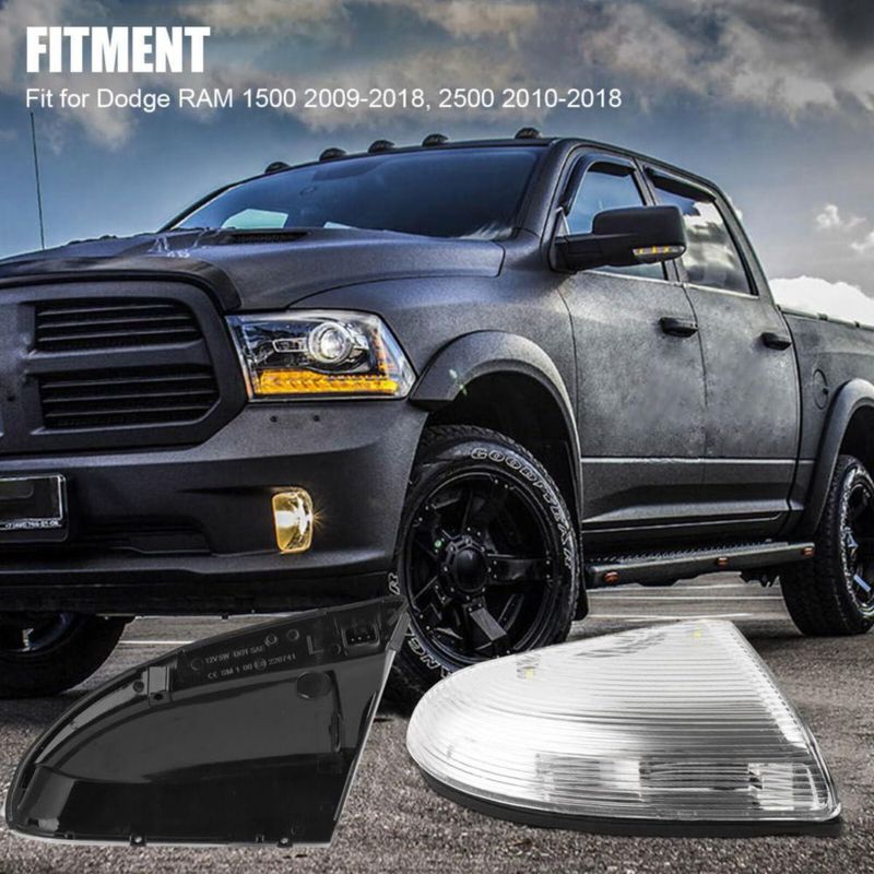 Luz de señal de giro del espejo fitfoyo para RAM 1500 2009‑2018