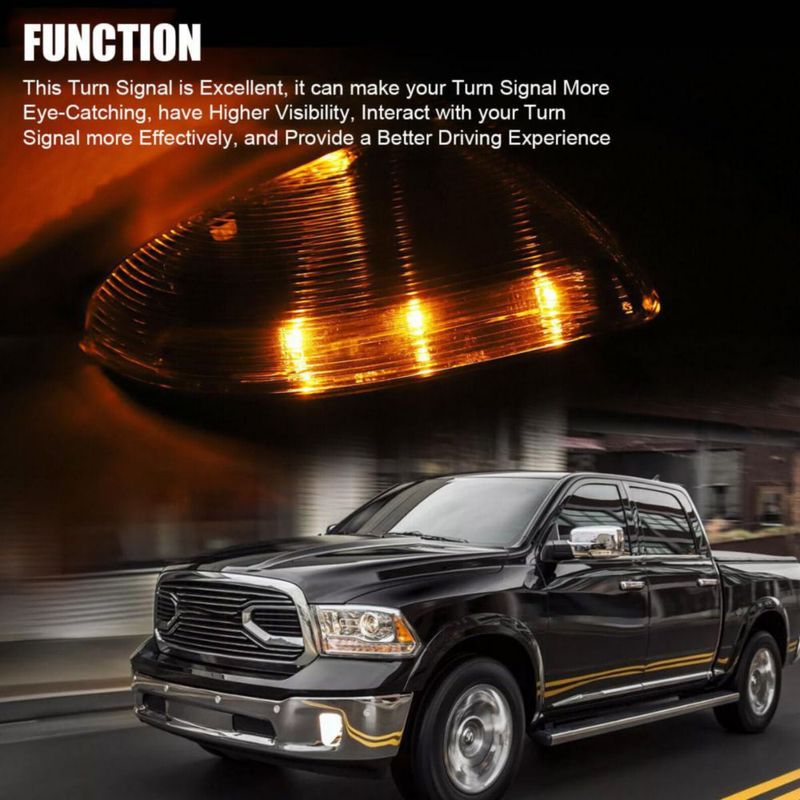 Luz de señal de giro del espejo fitfoyo para RAM 1500 2009‑2018