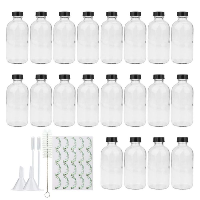 Botella Maredash 240 ml de vidrio transparente paquete de 20