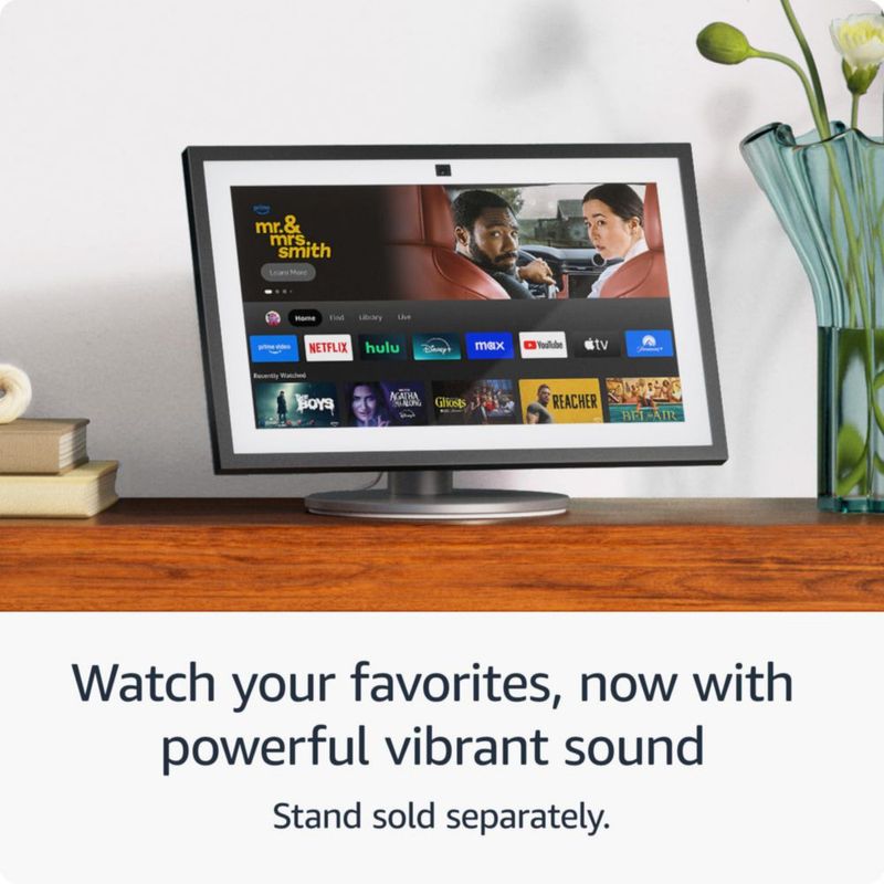 Televisor de cocina inteligente Amazon Echo Show 15 de 15.6 pulgadas HD con Alexa