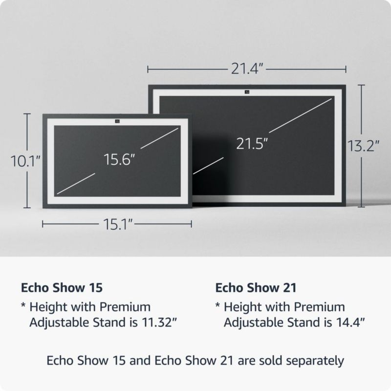 Televisor de cocina inteligente Amazon Echo Show 15 de 15.6 pulgadas HD con Alexa