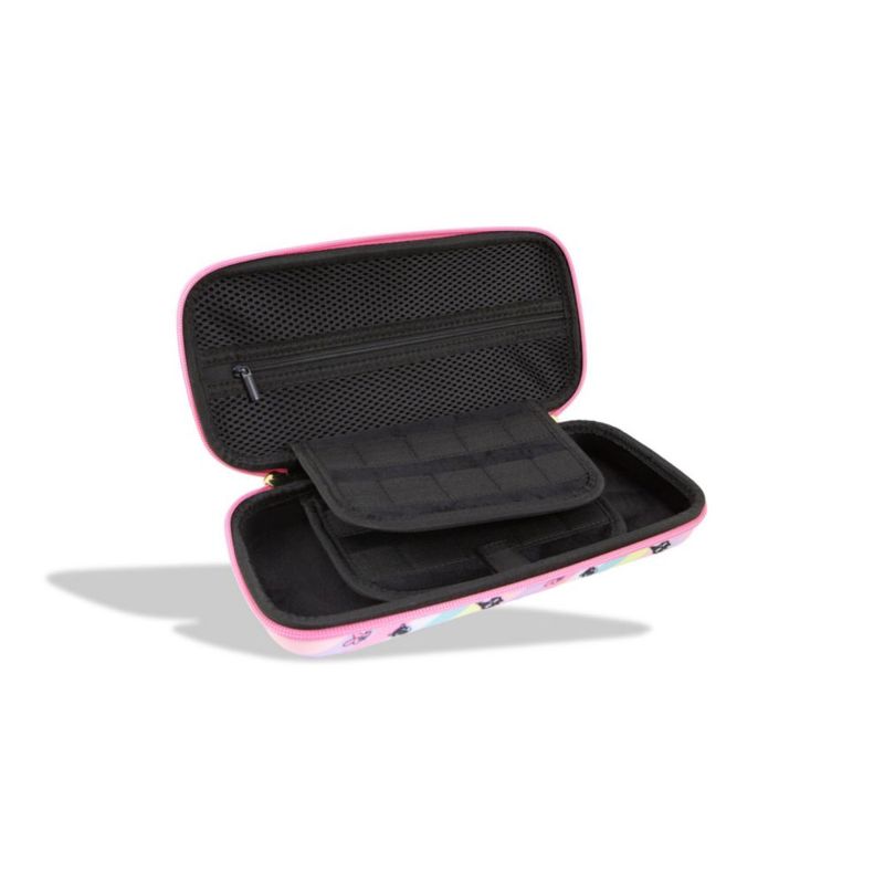 Estuche Protectivo Sonix Hello Kitty para Nintendo Switch con Diseño de Cuadrícula
