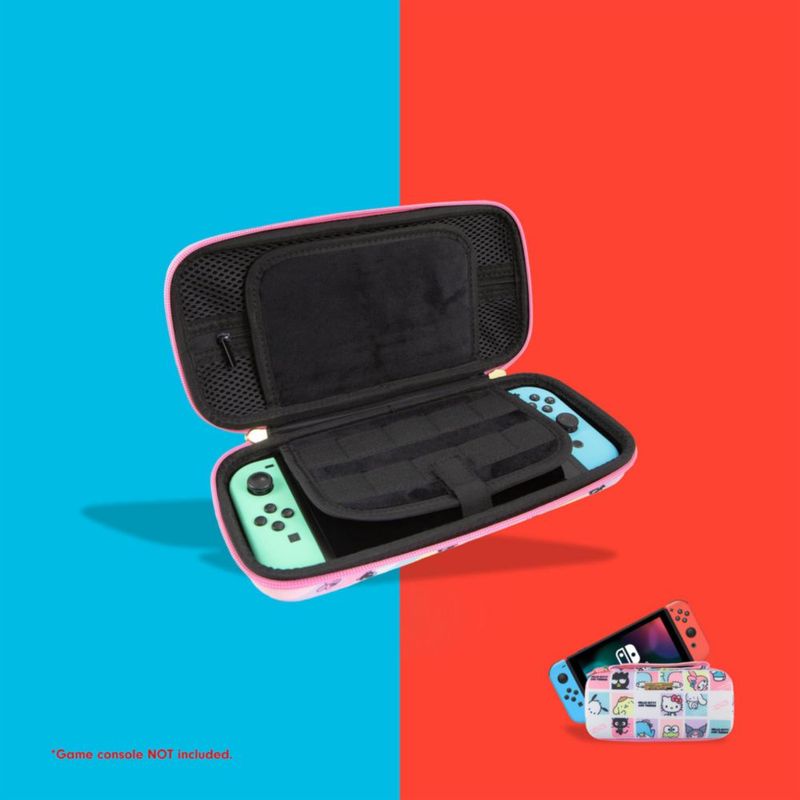 Estuche Protectivo Sonix Hello Kitty para Nintendo Switch con Diseño de Cuadrícula