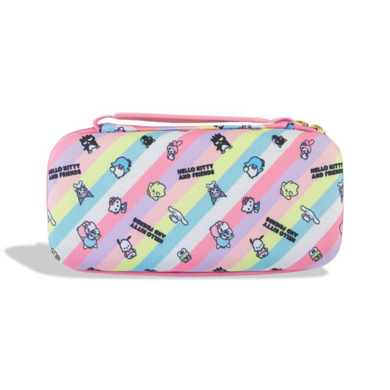 Estuche Protectivo Sonix Hello Kitty para Nintendo Switch con Diseño de Cuadrícula