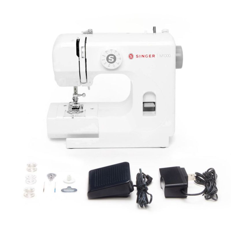 Máquina de Coser SINGER M1000 Ligera 32 Puntadas LED Blanca