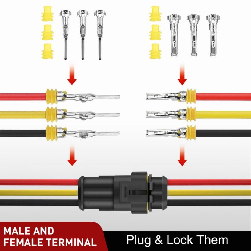 Conector Nilight 622 piezas 1‑6 pines Plug & Play