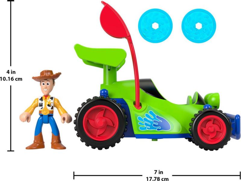 Set de figuras Fisher-Price Imaginext Woody y R.C. de 3 pulgadas