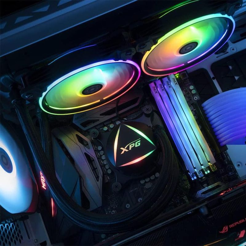 Enfriador de agua para CPU XPG Levante 240 ARGB con 2 ventiladores de 120 mm
