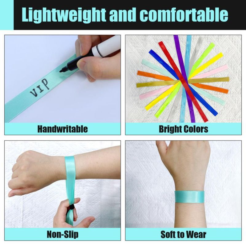 Pulsera desechable Comflora 35 cm Pack de 100 Verde Agua