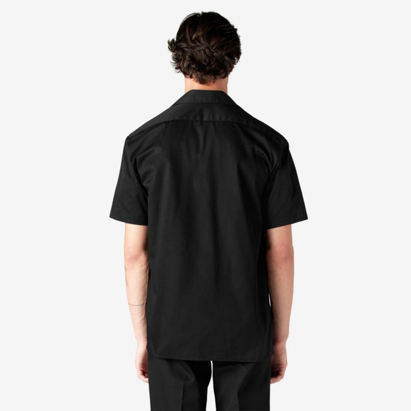 Camisa de trabajo Dickies negra de manga corta XT