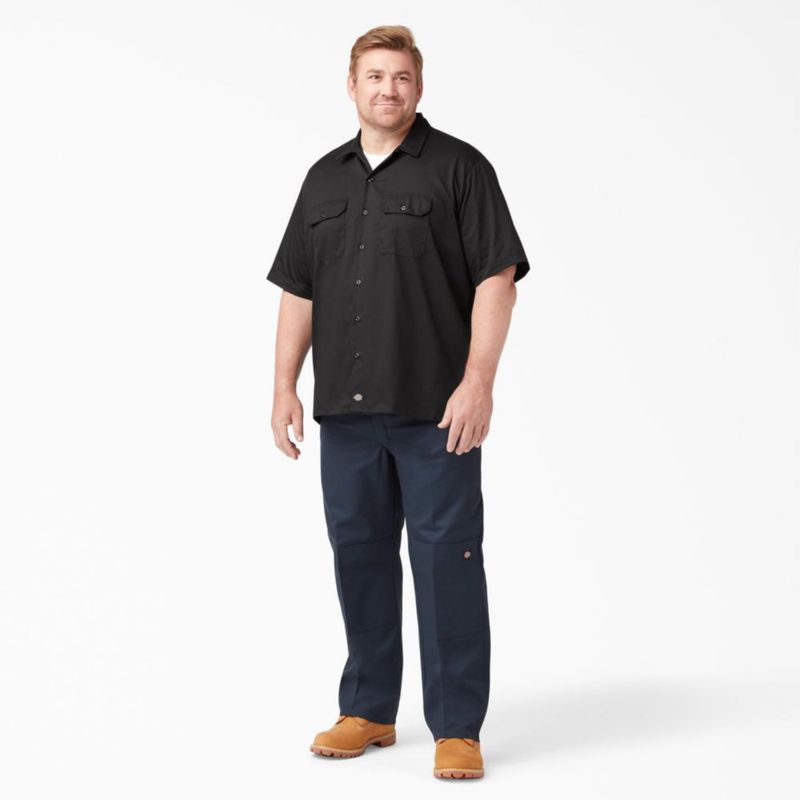 Camisa de trabajo Dickies negra de manga corta XT