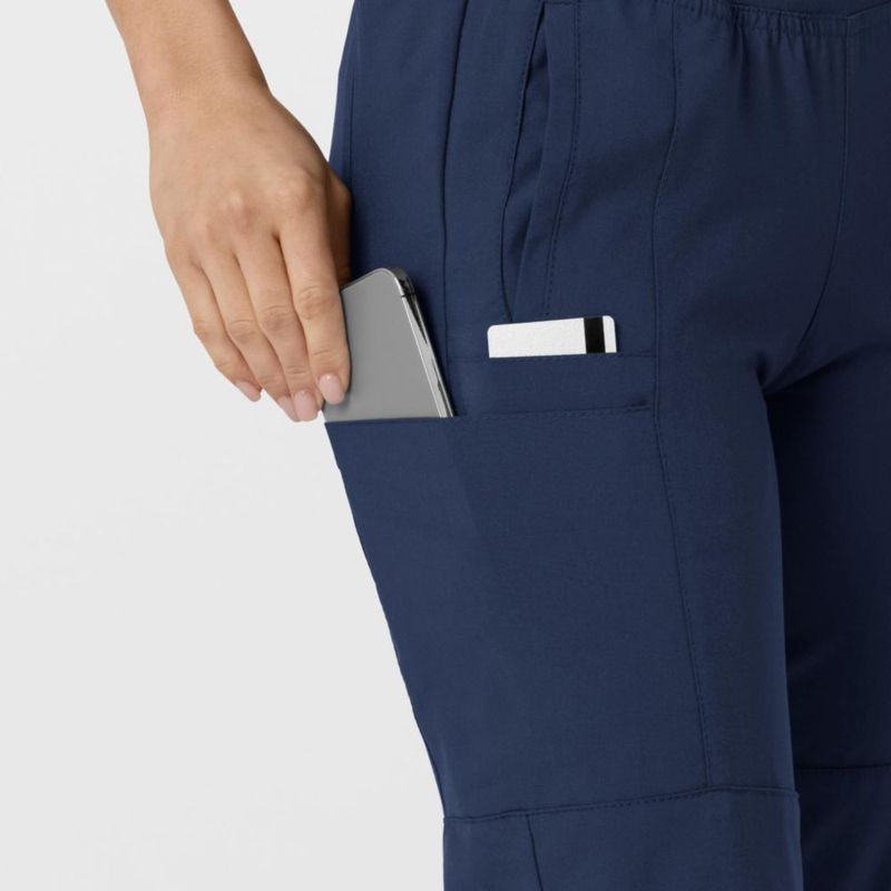 PANTALONES WINK W123 Cargo Jogger de Uniforme Médico Azul Marino Talla S (alto)