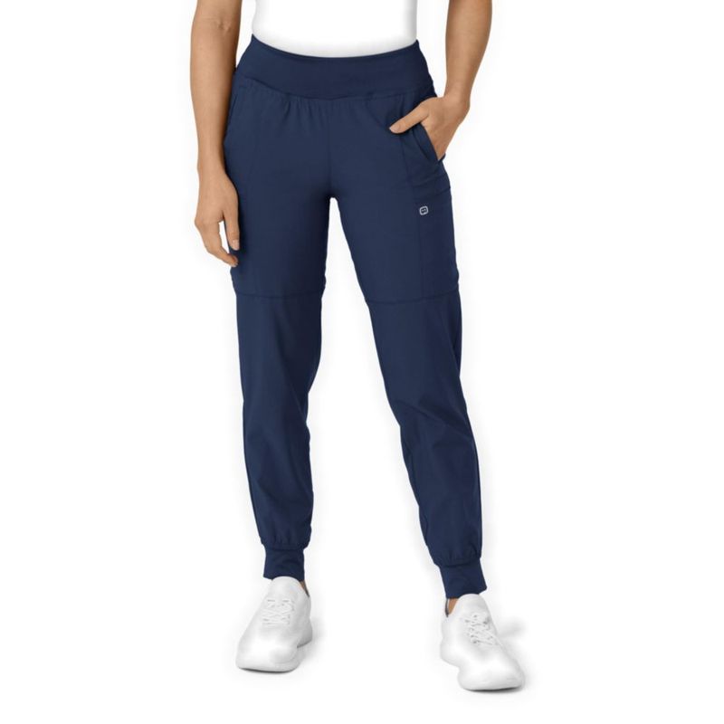 PANTALONES WINK W123 Cargo Jogger de Uniforme Médico Azul Marino Talla S (alto)