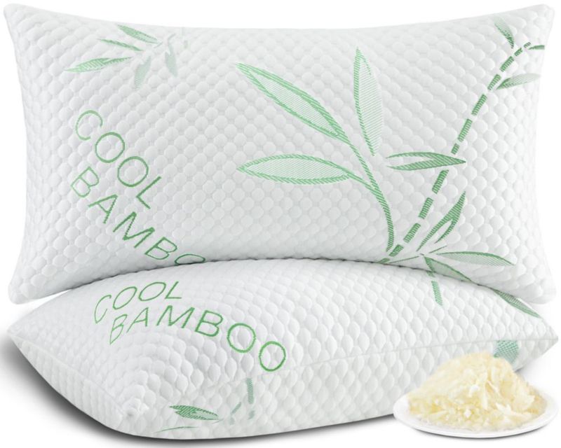 Juego de 2 almohadas DGPEAR King Size con bambú refrescante