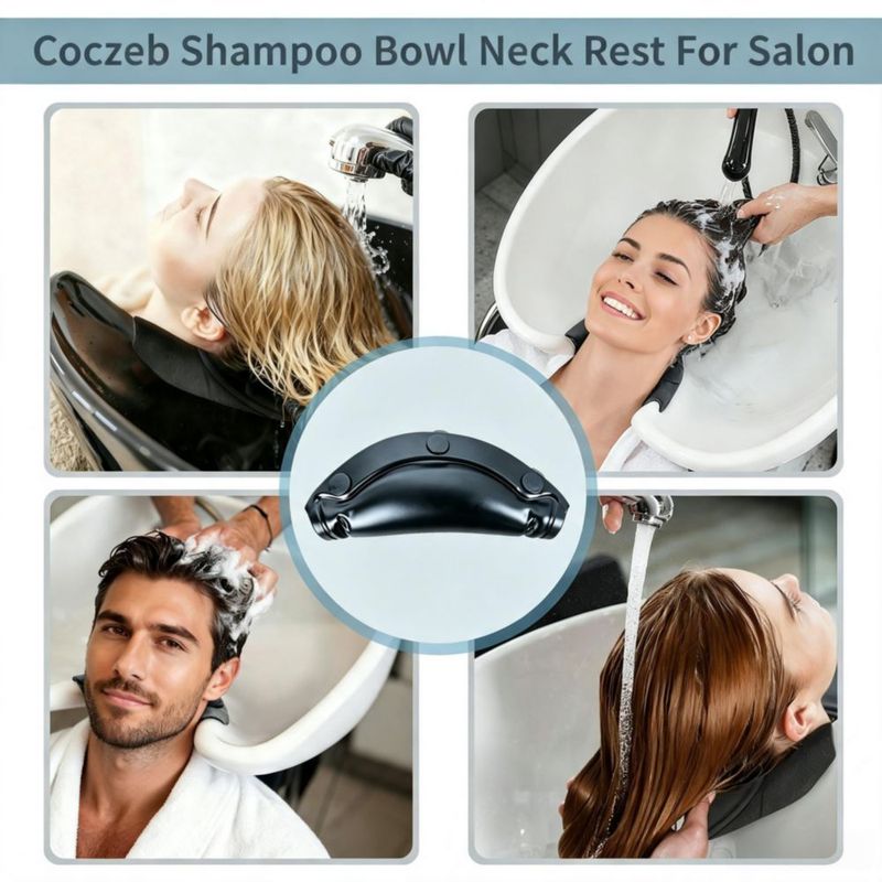 Reposacabezas de Gel de 23 cm para Lavamanos de Salón Coczeb con Ranura de 45 cm