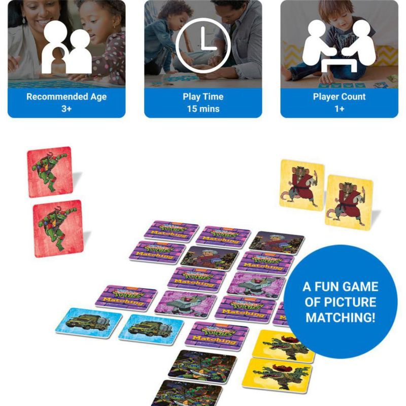 Juego de emparejar Wonder Forge TMNT para edades de 3 a 5 años