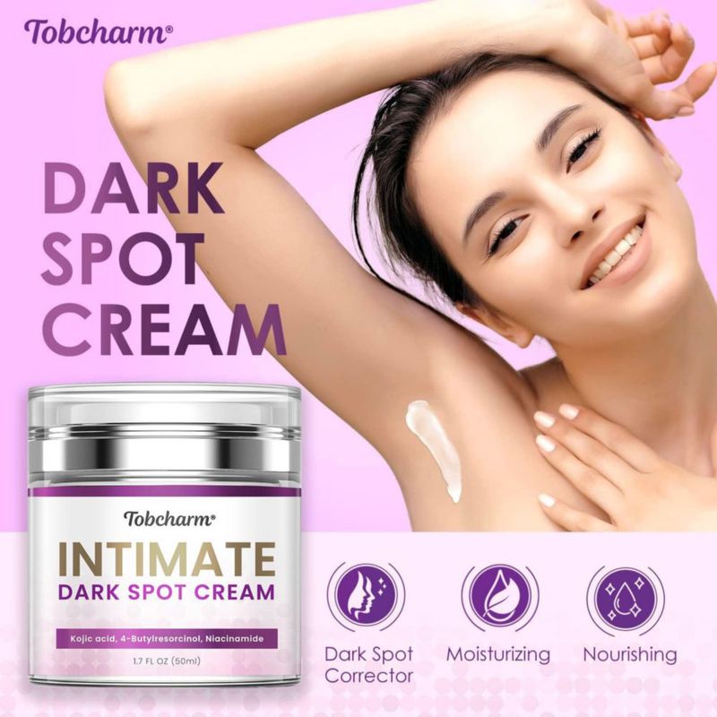 Crema blanqueadora de piel Tobcharm para blanquear áreas íntimas