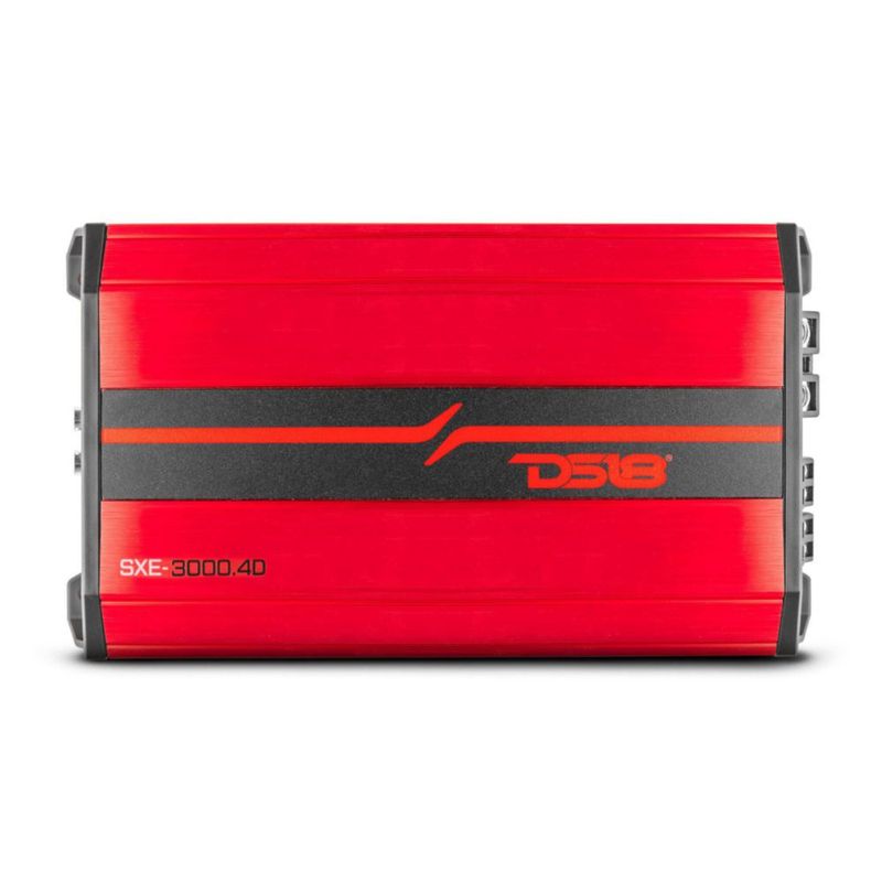 Amplificador de auto DS18 SXE-3000.4D/RD 4 canales 200W RMS (200x4) Clase D 3000 W - Amplificador p