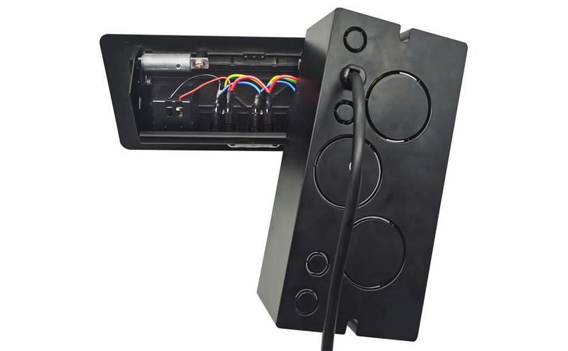 Regleta Pop‑Up TIANDIGP 26 cm 1875 W USB‑C 20 W Negro