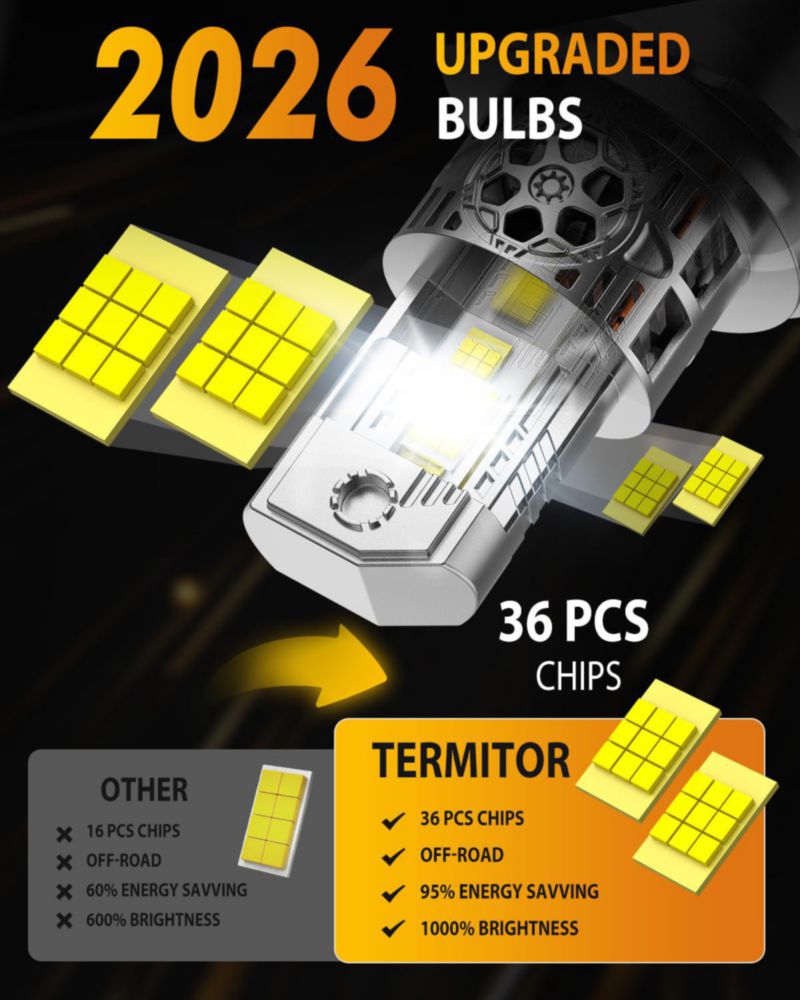Bombilla Termitor H4/9003 90000 lm 6500 K IP68 (2 unidades)