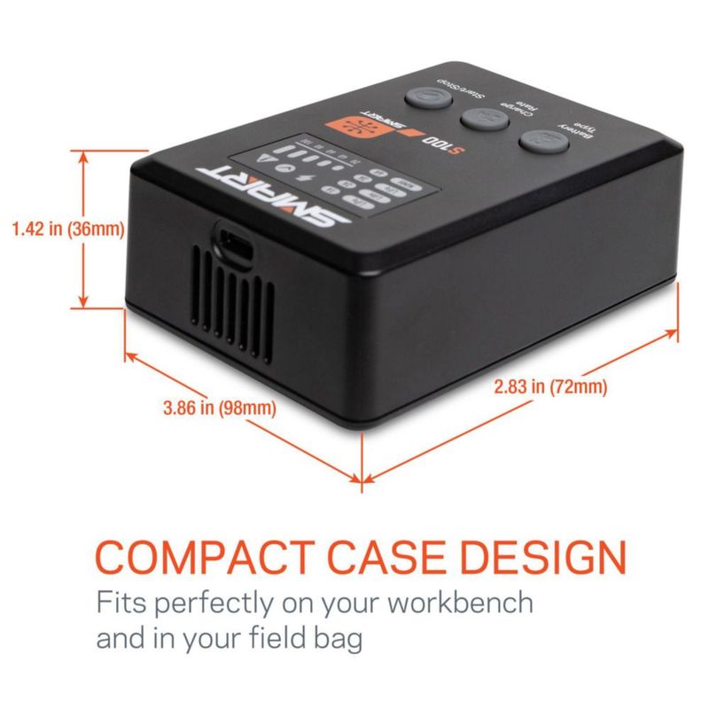 Cargador de Baterías Spektrum S100 100W USB-C GaN Power